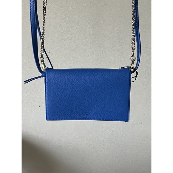 Allsaints crossbody leather bag, chain strap, wallet Fetch NEW w dustbag & tags - Picture 3 of 7